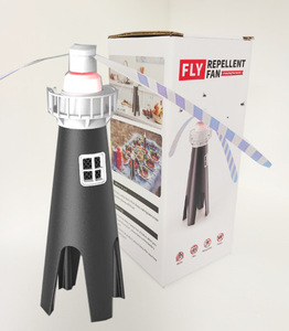 Ventilateurs <span class=keywords><strong>anti</strong></span>-mouches portables pour tables, alimentés par piles, pour pique-niques, restaurants et camping - Product Image 3