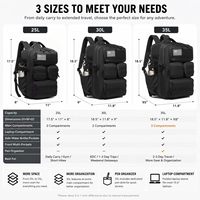 Sac à dos tactique d'extérieur haut de gamme, imperméable, grande capacité, avec service de personnalisation OEM ODM