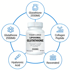 Fabricante de Cápsulas Blandas de Glutatión Liposomal con Resveratrol y Colágeno para el Antienvejecimiento, Aclaramiento de la Piel y Apoyo Inmunológico - Product Image 4