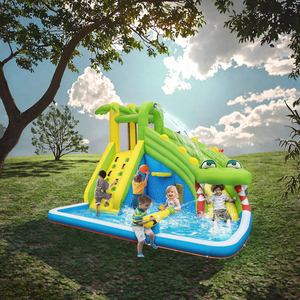 โรงงานผลิต THUY LINH จำหน่ายโดยตรง บ้านลมเป่าลมสำหรับเด็กเล่นกลางแจ้ง ทำจาก PVC แห้ง ติดตั้งง่าย พกพาสะดวก สำหรับเด็กอายุ 1-3 ปี รองรับ 1-3 คน - Product Image 2