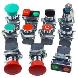 Nouveau XB4 métal épaissi bouton interrupteur instantané auto-réinitialisation plan d'arrêt d'urgence 22mm interrupteur rotatif XB4-BA42 BA31 BA55 XB2 - Product Image 1