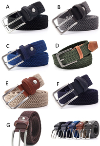 <span class=keywords><strong>Ceinture</strong></span> tissée ajustable unisexe en tissu élastique coloré avec boucle ardillon, <span class=keywords><strong>corde</strong></span> extensible <span class=keywords><strong>tressée</strong></span>, pour pantalon - Product Image 4