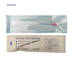 Catetere per gatti Tom catetere urinario per gatti con fori laterali stylet sterile