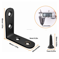 Support en L Support d'angle en acier inoxydable Support d'angle droit Fixation d'angle à 90 degrés