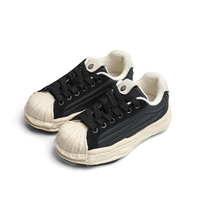 Chaussures de skate décontractées unisexes de qualité supérieure, fabriquées en Chine, avec embout en coque, semelle fondue, tige en cuir véritable, imperméables et respirantes