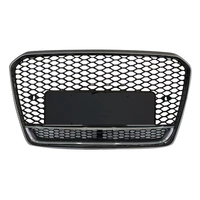 Grille de pare-chocs avant nid d'abeille style RS5 effet fibre de carbone pour Audi A5 S5 B8.5 2012-2016