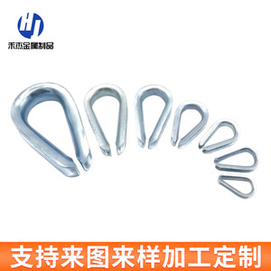 ปลอกเหล็กกล้าคาร์บอนชุบสังกะสีสำหรับเชือกลวดเหล็ก ขนาด M3 ถึง M45 รองรับงานหนัก ใช้สำหรับเชื่อมต่อทางกล  สามารถปรับแต่งได้ - Product Image 3