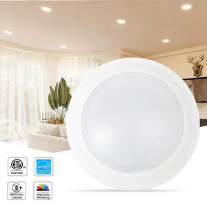 Luzes de Teto <span class=keywords><strong>LED</strong></span> Dimmable de 6 Polegadas ETL, Design de Acabamento Liso em Alumínio, Luz de Disco Ultra <span class=keywords><strong>LED</strong></span> - Product Image 1