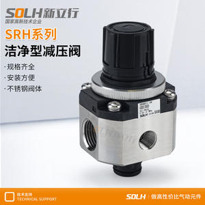 Vanne de réduction de pression de type salle blanche SRH4100-04/SRH4110-04/SRH4010-04, structure de contrôle d'angle pour les fluides aqueux et gazeux - Product Image 4