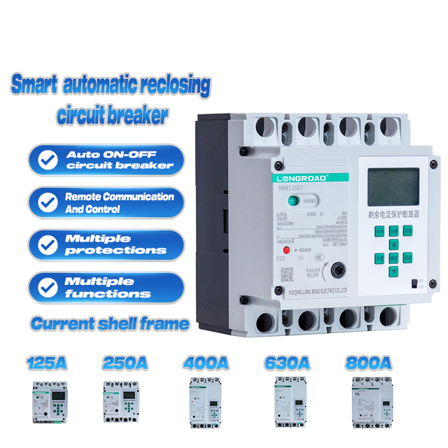 Easy to Operate Good Quality 125A 250A 400A 630A 800A MCCB 400V 50 Hz 4G Module Molded Case Circuit Breaker MCCB