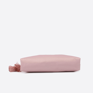 Bolsa de Maquillaje de Viaje Ecológica con Cierre y Borla de Satén, 100% Reciclada, Organizador de Belleza de Lujo Promocional, ODM/OEM - Product Image 6