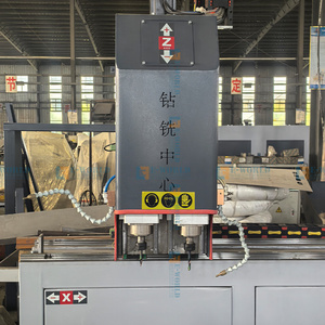 EWORLD High Rigidity Double Head PLC Controlled Drilling Milling Machine with Motor for Stainless Steel Furniture <b>Hinge</b> 9.5KW - Product Image 2