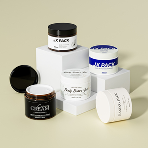 Bán Buôn 8Oz 200 250 300 350 400 Ml Tùy Chỉnh Rỗng Rộng Miệng Sang Trọng Nhựa Pet Mỹ Phẩm Cơ Thể Bơ Chà Jar Container - Product Image 2