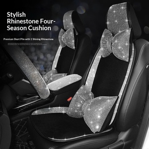 Cojín <span class=keywords><strong>para</strong></span> Asiento <span class=keywords><strong>de</strong></span> Coche con Incrustaciones <span class=keywords><strong>de</strong></span> Diamantes, Juego <span class=keywords><strong>de</strong></span> Una o Tres Piezas, Original <span class=keywords><strong>para</strong></span> Mujer, Universal <span class=keywords><strong>para</strong></span> las Cuatro Estaciones, Simple, OLIVER, Compatible con Varios Modelos - Product Image 1