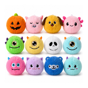 Juguete Sensorial Portátil de Monstruos de Dibujos Animados de Doce Piezas con Resorte Esponjoso, Duradero y Elástico, Ideal para Bolsas de Regalo, Premios y Paquetes Festivos - Product Image 1