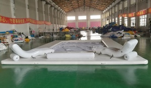 Piscina inflable marina con sistema resistente al agua salada en alta mar PVC resistente - Product Image 5