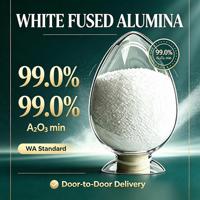 Corindon Blanc WA Pureté 99,0% AlO Matière abrasive pour sablage Granulométrie 3~25mm Dureté 9,0 Mohs pour Abrasifs Réfractaires Liés