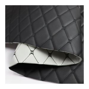 Sponge 3.5mm Stitching Line Foam Artificial <strong>Quilted</strong> Faux Leather <strong>Fabric</strong> for Car Seat Leather Material Car <strong>Upholstery</strong> - Product Image 1