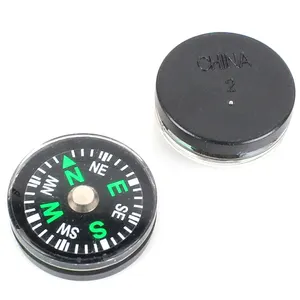 20mm Taschenformat Miniknöpfe Ölgefülltes Ökonomisches Kompass für Uhrenband Camping Überlebensarmband