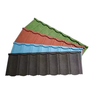 Colore dell'alluminio 0.45mm tegola metallica rivestita in pietra PPGL luce Villa piastrelle piatte in acciaio prodotto - Product Image 3