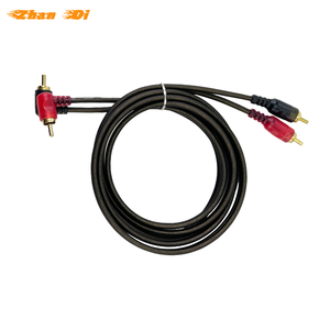 Câble RCA personnalisé en cuivre 2 mâles vers 2 mâles Câble <span class=keywords><strong>Caraudio</strong></span> pour haut-parleurs - Product Image 2