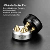 YIVO Pieds de haut-parleur amortisseurs en alliage d'aluminium HIFI Audio Or Argent Noir pour lecteur CD et amplificateur