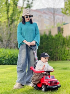 Chine enfants bébé toboggan voiture <span class=keywords><strong>pas</strong></span> <span class=keywords><strong>cher</strong></span> balançoire voiture monter sur les jouets avec barre de poussée petits enfants en plastique jouets Mini toboggan jouet voiture - Product Image 6