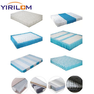 Vente en gros de bonne qualité, unité de ressorts en spirale, tissu tissé non toxique bleu, matelas à ressorts ensachés - Product Image 3