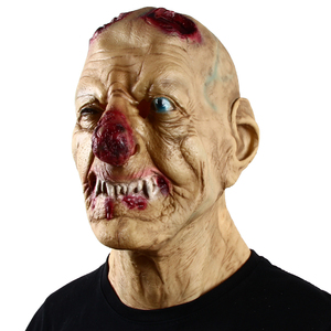 Máscara de Terror de Goblinos con Nariz Roja Grande, Disfraz de Halloween y Navidad, Accesorios de Cosplay, Máscaras de Látex Realistas de Payaso Aterrador - Product Image 3