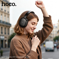 Headphone Nirkabel BT Hoco W73 Trendi 2026, Elegan, Kontrol Aplikasi Pintar, Headset Over-Ear, Logo Kustom OEM