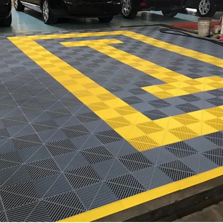 Strength Car Garage Floor Grate Plastic Modular Interlocking Tiles Pp Garage Floor Tiles
