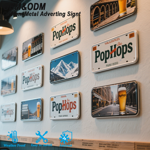 <span class=keywords><strong>Plaque</strong></span> <span class=keywords><strong>d</strong></span>écorative en métal gaufré <span class=keywords><strong>avec</strong></span> <span class=keywords><strong>logo</strong></span> de <span class=keywords><strong>marque</strong></span> de bière pour pub, bar, mur, texte personnalisé gravé, <span class=keywords><strong>plaque</strong></span> <span class=keywords><strong>d</strong></span>écorative - Product Image 1