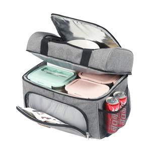 Sac isotherme pliable en tissu Oxford, imperméable, grande capacité 30L, personnalisable, pour le transport de repas - Product Image 2