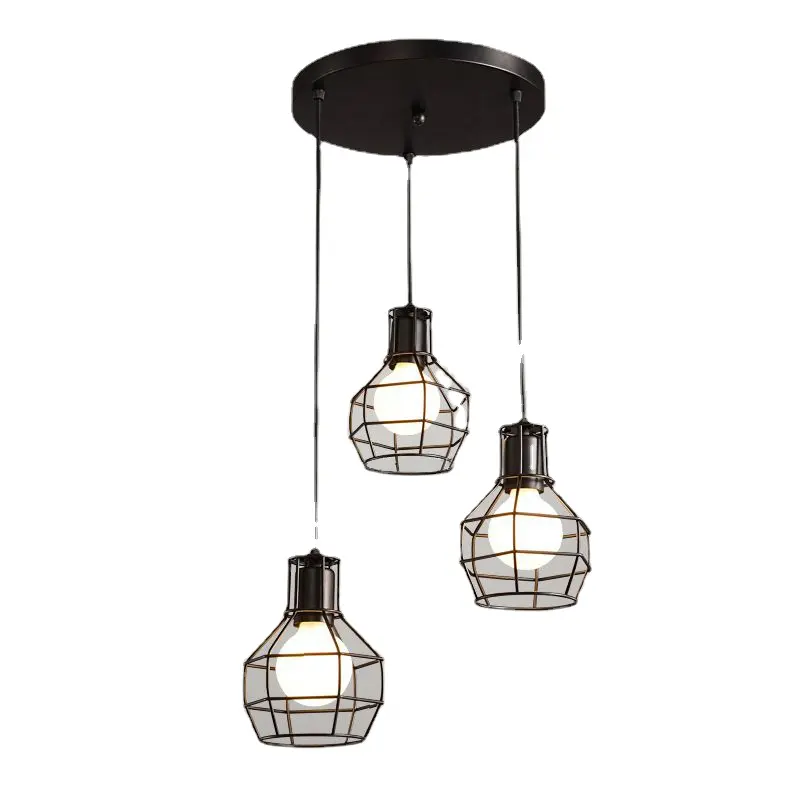 Attic Retro Hanging Modern Minimalist Dining Room LED Lamp Lanterns Home Decorative Lamps