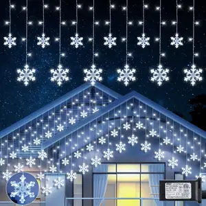 Vente chaude Scintillement Glaçon Lumière Extérieure Fée Chaîne Vacances Led Lumière Éclairage Pour Noël