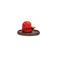 Porte-encens en bois de santal semi-mécanique et semi-artisanal, modèle D183, motif Lion Réveil Créatif en céramique, pour usage domestique intérieur