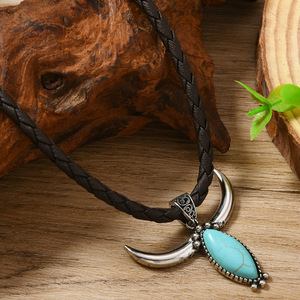 <span class=keywords><strong>Collier</strong></span> tête de <span class=keywords><strong>taureau</strong></span> gothique en pierre bleue <span class=keywords><strong>Collier</strong></span> pendentif animal punk Bijoux <span class=keywords><strong>zodiaque</strong></span> <span class=keywords><strong>taureau</strong></span> pour femme Cadeau d'anniversaire - Product Image 4