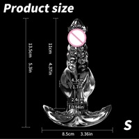 Plug anal transparent, texture cristalline, TPE souple, 100% étanche, réaliste, stimulation vaginale et anale, massage de la prostate, pour hommes
