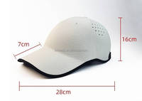 Gorra de Béisbol Deportiva Unisex de 6 Paneles, Personalizable, con Perforaciones Láser, Tejido Ligero y Resistente, Venta al Por Mayor