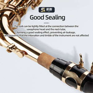 Hot Sax Neck Cork Cork Saxophone Embouchure Neck Tube Seals Feuilles de liège naturel - Product Image 3