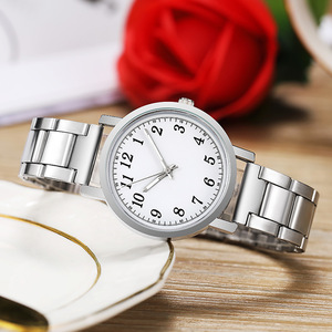Reloj de pulsera de acero para hombre, reloj para mujer, reloj de cuarzo - Product Image 4
