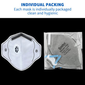 Masker <span class=keywords><strong>Respirator</strong></span> Setengah Wajah Sekali Pakai Benehal Bersertifikasi NIOSH <span class=keywords><strong>P95</strong></span> dengan Katup Anti Debu, Kartrid PM2.5, Kain Melt-blown 5 Lapis P385 - Product Image 5