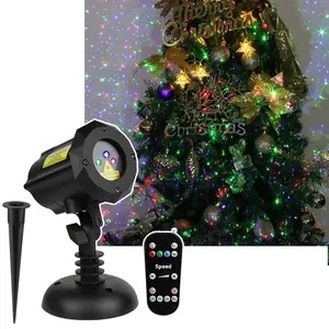 Wide Coverage RGB 3 Patterns Holiday Laser Light Projector Outdoor with Remote Waterproof and Timer