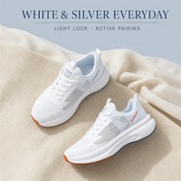 Scarpe Casual Economiche da Donna, Bianche con Lacci, in Tessuto Fly-Knit, Nuove Scarpe Sportive Traspiranti alla Moda con Rialzo per l'Autunno