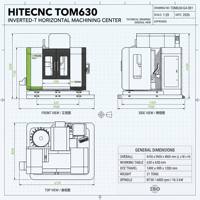 Fresadora CNC Horizontal TOM630 con Cambio Automático de Herramienta para el Procesamiento de Piezas Complejas