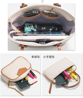 ALF0002 Sac à Main Designer pour Femmes en PU, Ensemble de 4 Pièces, Fermeture Éclair, Motif Logo, Sac Élégant pour Dames, Fournisseur ODM, Prix Bas