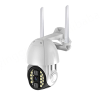 Cámara de Seguridad Exterior LED de 100W con Energía Solar, Visión Nocturna Infrarroja, Detección de Movimiento Humano, IP65, Vigilancia 24 Horas