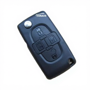 Vente en gros de clés de véhicule 4 boutons coque de boîtier de clé pliante à distance (avec lame HU83) pour <span class=keywords><strong>Peugeot</strong></span> <span class=keywords><strong>1007</strong></span> 807 - Product Image 1