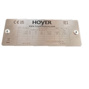 Moteur AC HOYER HMA3-90L-2 2,2 kW 220 380 V 2905 tr/min IE3 Équipement industriel Allemagne - Product Image 5