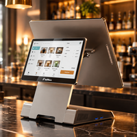 Terminal de point de vente pliable tout-en-un, machine de point de vente intelligente Android avec NFC en option, écran tactile, fabricant OEM ODM, CE FCC
